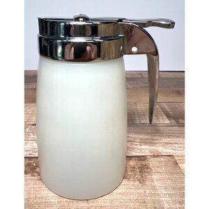 Vintage Mid Century Modern Syrup Dispenser Chrome & Plastic